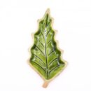 Lost in the Forrest -  Enamel Leaf Wooden Bowl - 33x17cm