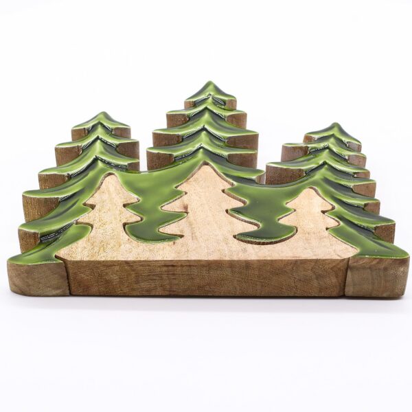 Lost in the Forrest - Three Trees 3D Wooden Decoration - 20x23cm - Bild 10
