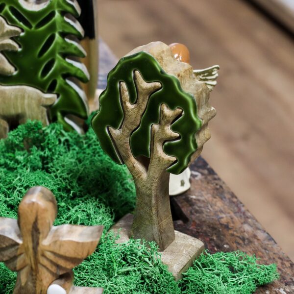 Lost in the Forrest -  Single Tree 3D Wooden Decoration - 20x10cm - Bild 4
