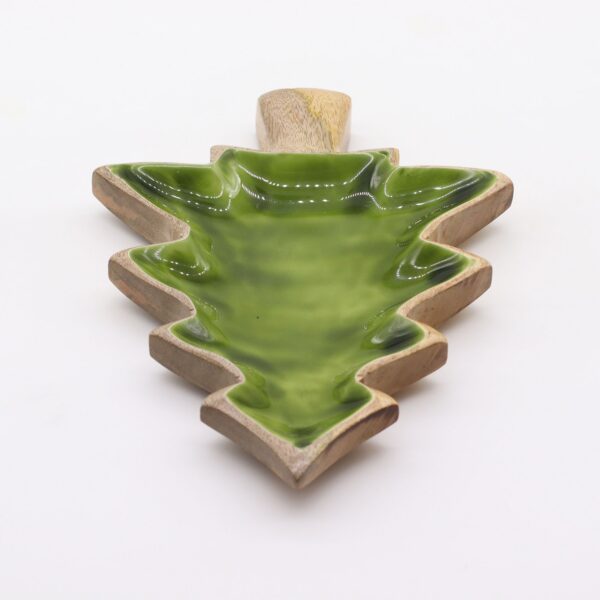 Lost in the Forrest -  Enamel Tree Wooden Bowl - 25x19cm - Bild 6