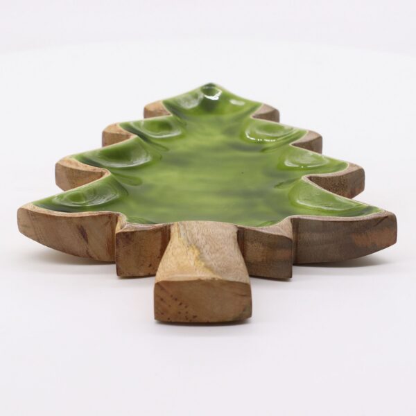 Lost in the Forrest -  Enamel Tree Wooden Bowl - 25x19cm - Bild 5