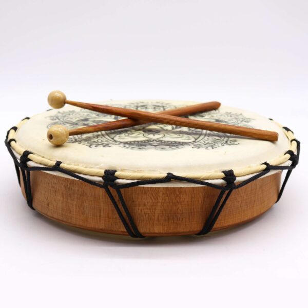 Hamsa Shamanic Drum with Two Sticks - 30cm - Bild 4