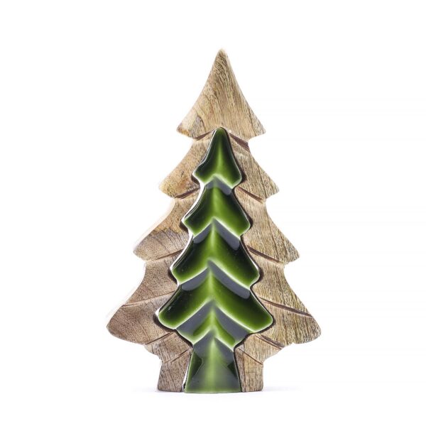 Lost in the Forrest - Small Tree in a Tree Wooden Decoration - 15x10cm - Bild 6