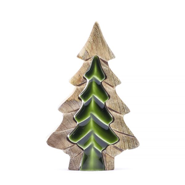 Lost in the Forrest - Small Tree in a Tree Wooden Decoration - 15x10cm - Bild 3