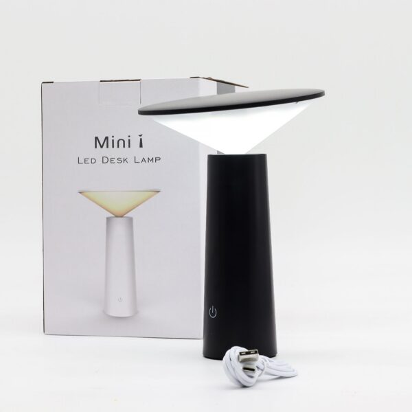 Touch Lamp - Black Mushroom- adjustable - pattern light USB (C) - Rechargable  (2000 Watt) - Bild 4