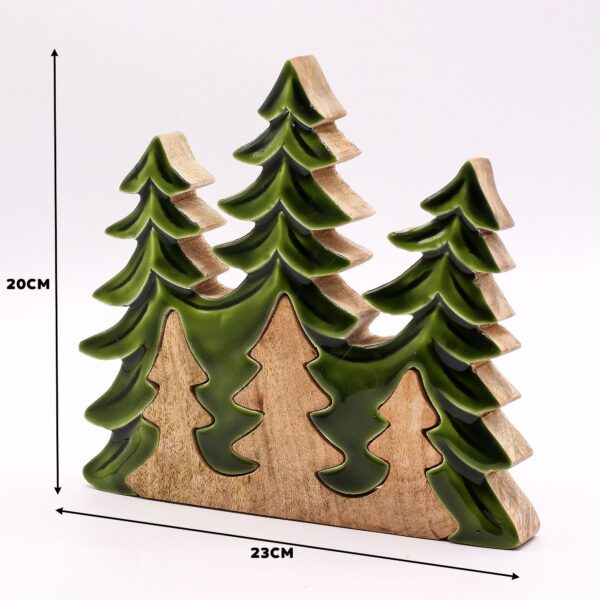 Lost in the Forrest - Three Trees 3D Wooden Decoration - 20x23cm - Bild 7