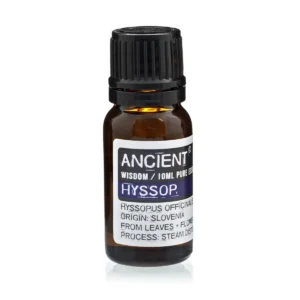 Flaska med 10 ml eterisk hyssopolja från Ancient Wisdom