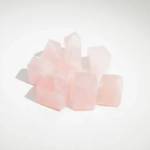 Ädelstensspets av indisk rosenkvarts cirka 6 cm (0,5 kg) – ca 8 stycken - produktbild 3