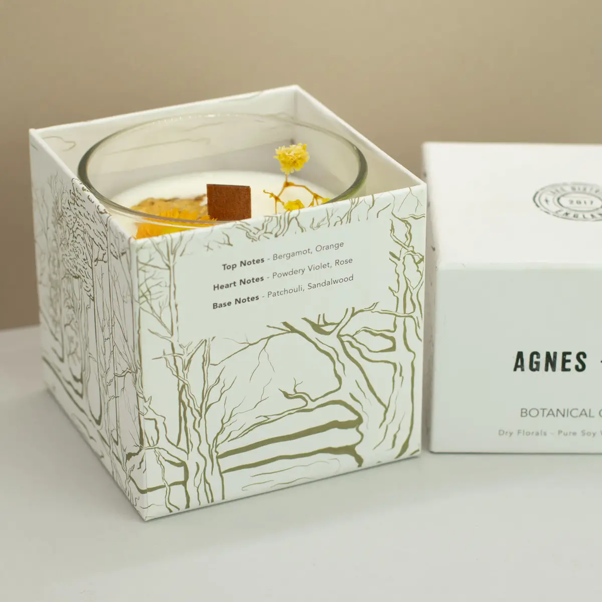 Agnes + Cat botaniskt sojavaxljus Rydal Oudh - produktbild 2