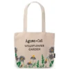 Agnes + Cat broderad bomullsväska med vilda blommor