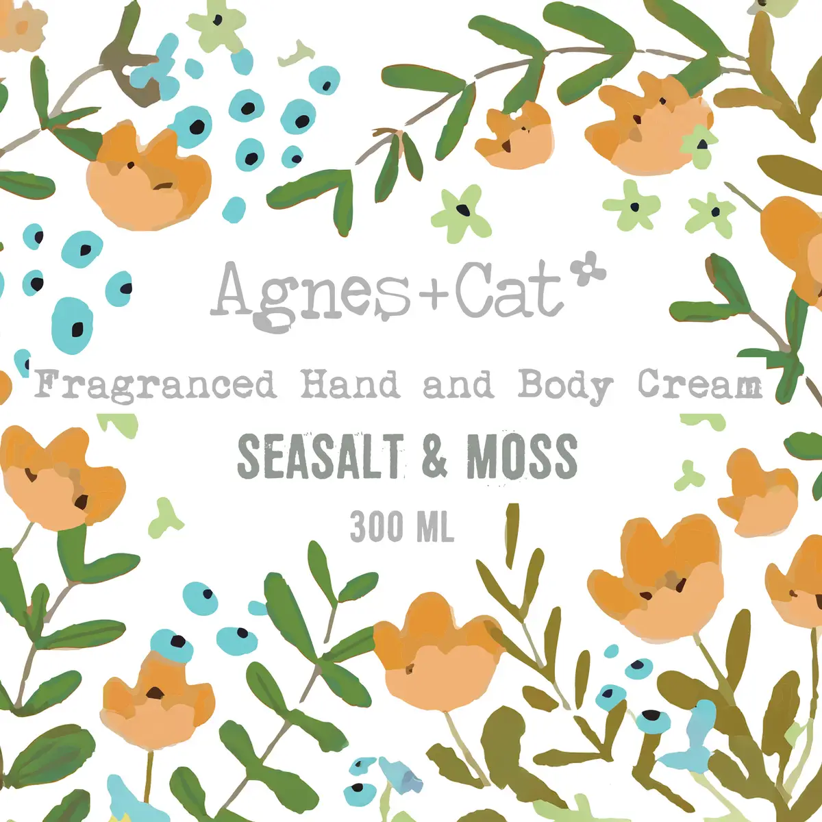 Agnes + Cat Hand- och kroppskräm Sea Salt & Moss 300 ml - produktbild 2