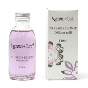 Agnes + Cat påfyllning till doftpinne 140 ml Pressade pioner - produktbild 2