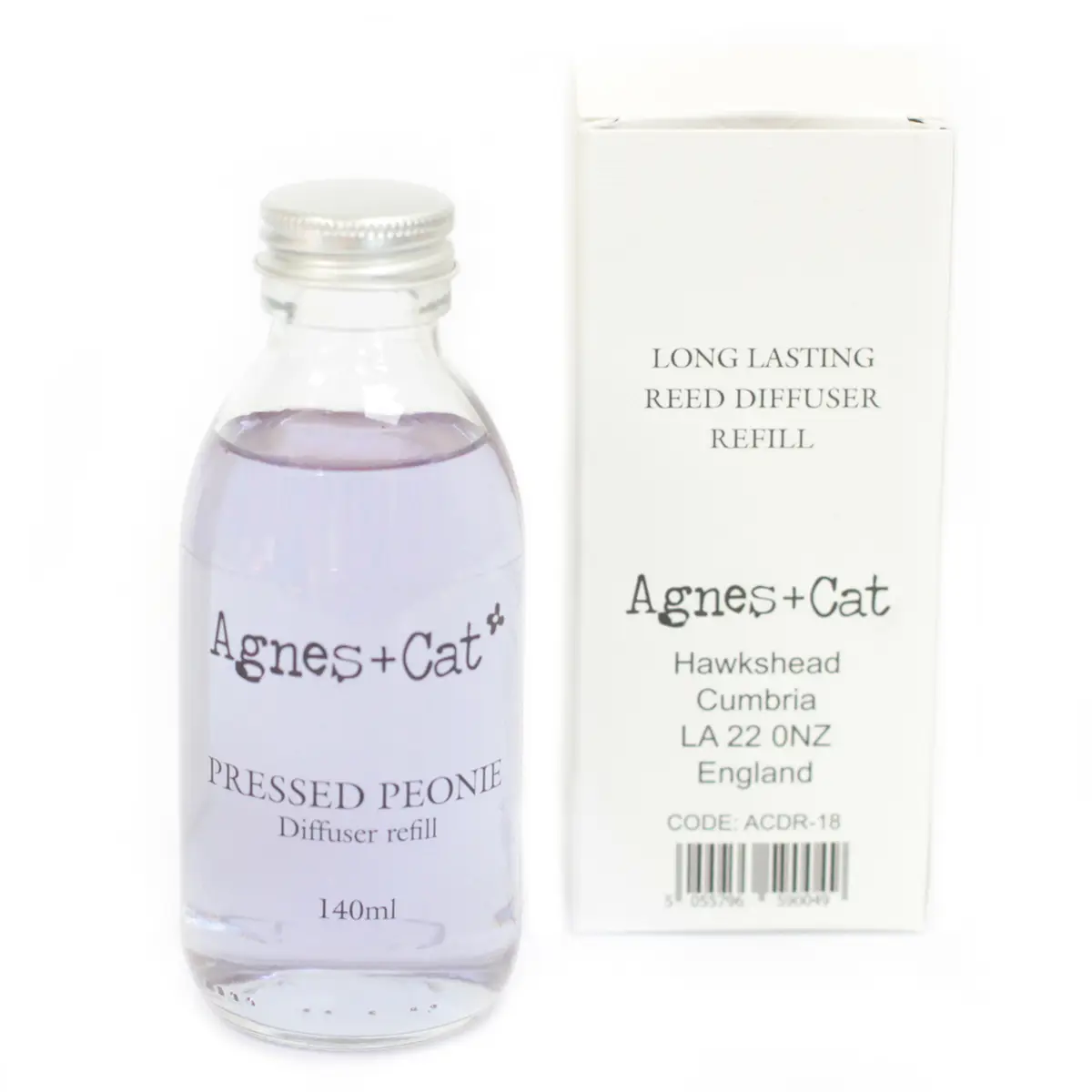 Agnes + Cat påfyllning till doftpinne 140 ml Pressade pioner - produktbild 4