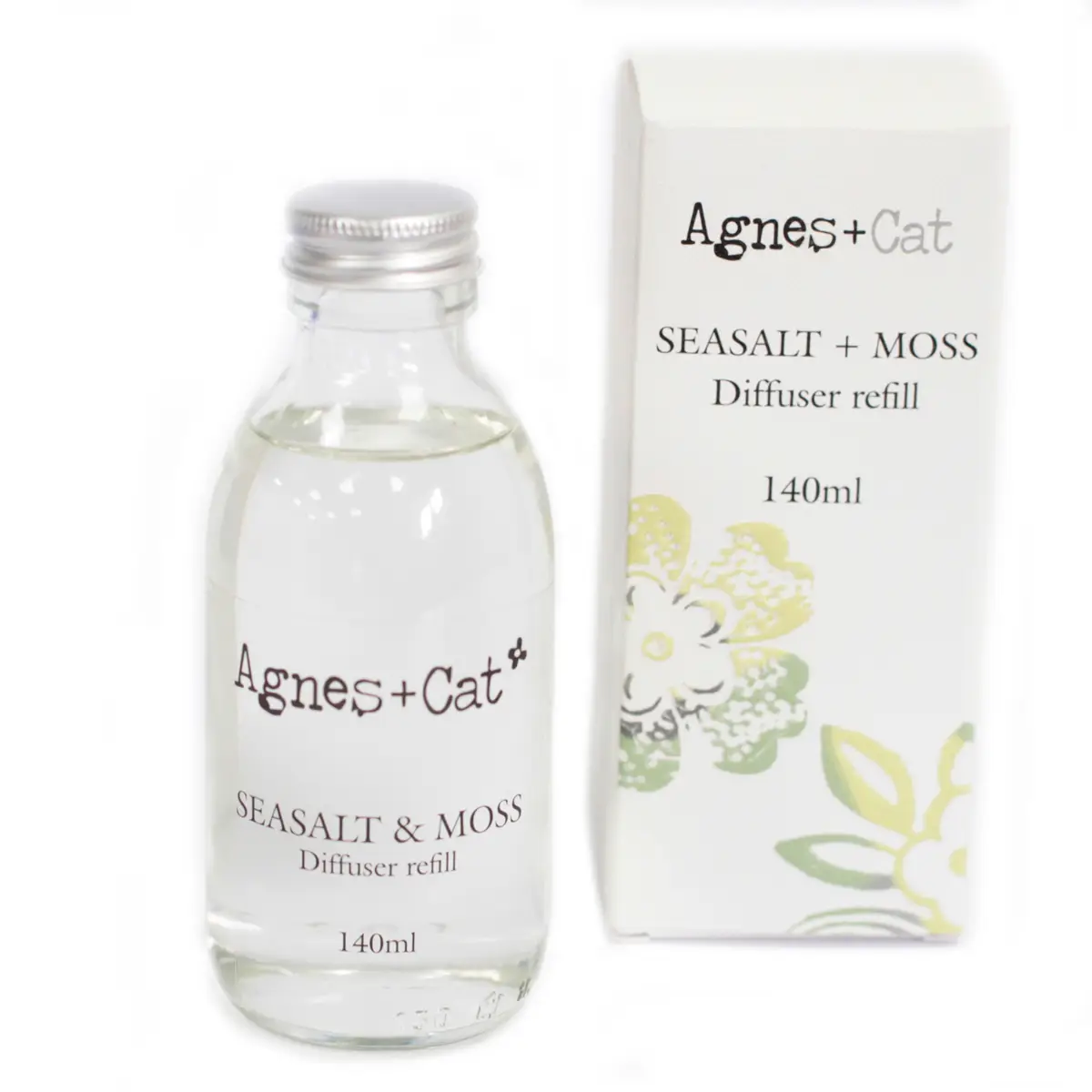 Agnes + Cat påfyllning till doftspridare 140 ml Seasalt och Moss - produktbild 2