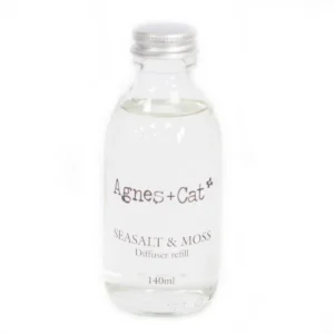 Agnes + Cat påfyllning till doftspridare 140 ml Seasalt och Moss - produktbild 5