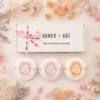 Agnes + Cat presentset med badbomber i dofterna japansk blomma, clementin och te & ros