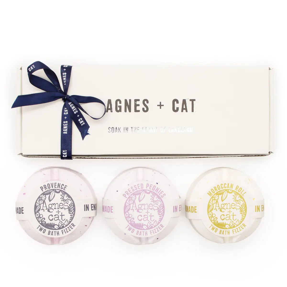 Agnes + Cat presentset med badbomber i trädgårdstema - produktbild 3