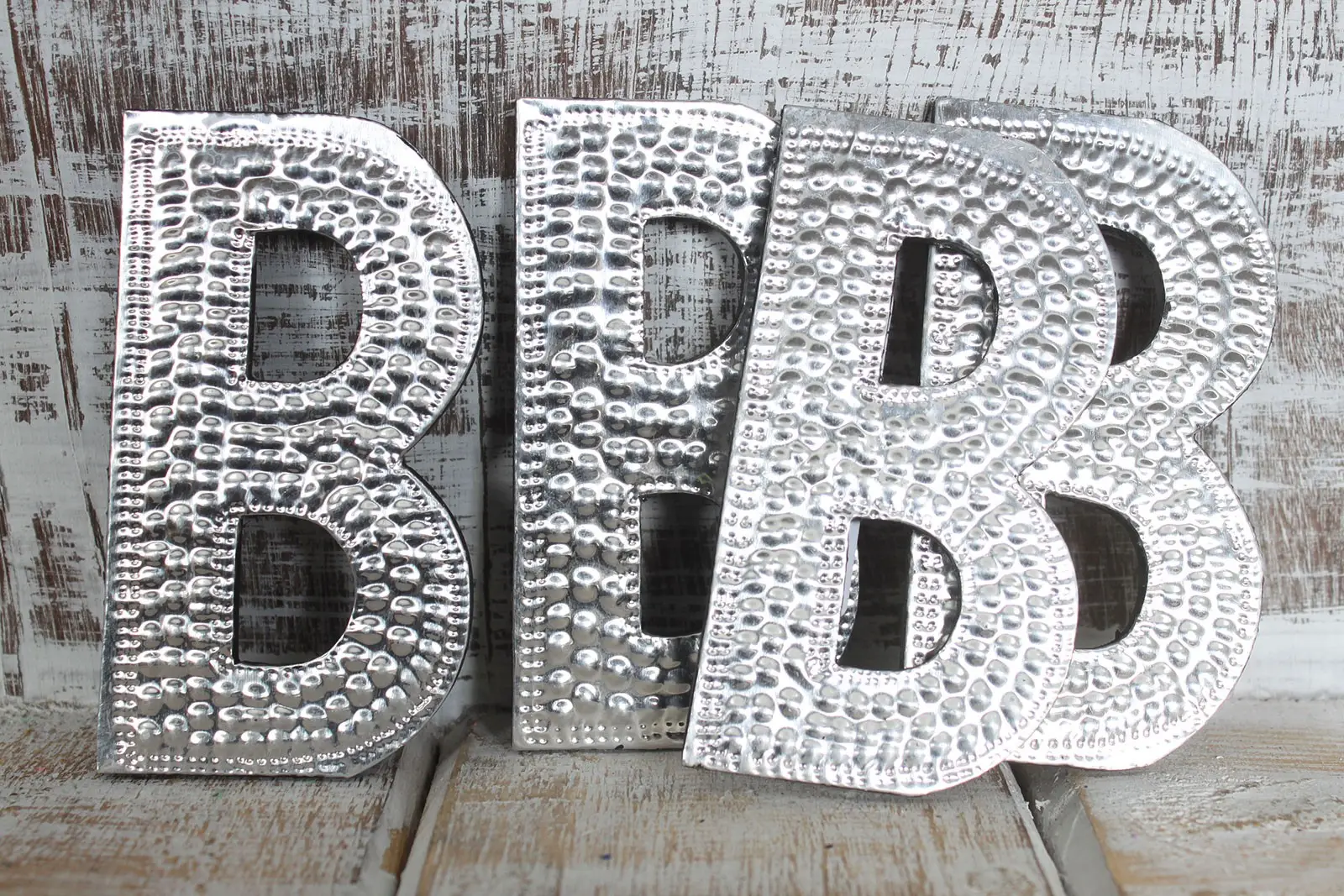 Aluminiumdekoration Bokstav B liten - produktbild 2