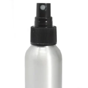 Aluminiumflaska med svart spraypump 100 ml - produktbild 2