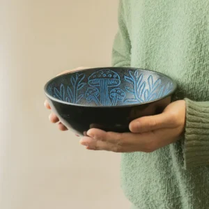 Aluminiumklangskål Magic Mushroom blå 20 cm - produktbild 4