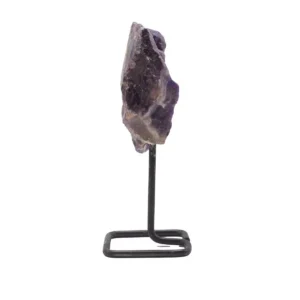 Ametist mineralprov på metallställning - produktbild 5