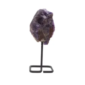 Ametist mineralprov på metallställning - produktbild 6