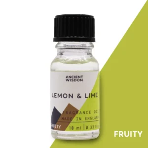 Flaska med Ancient Wisdom doftolja citron och lime 10 ml