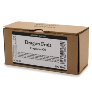 Förpackning med Ancient Wisdom doftolja Dragon Fruit 10 ml i kartong