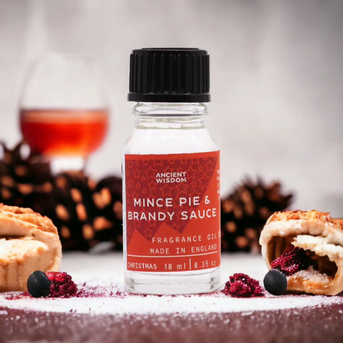Ancient Wisdom doftolja Mince Pie & Brandy Sauce 10 ml - produktbild 3
