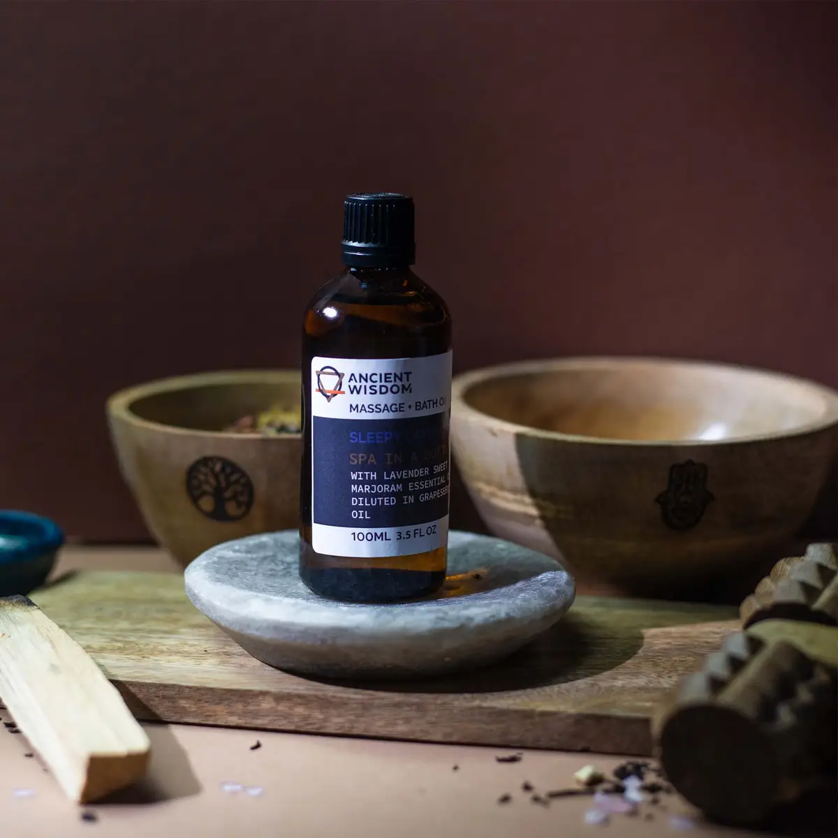 Ancient Wisdom Massage- och badolja Heighten Awareness 100 ml - produktbild 8