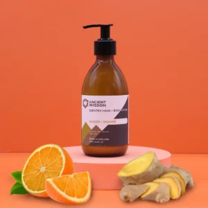 Ancient Wisdom Parfymerad Hand- och Kroppslotion Ginger & Orange 300 ml - produktbild 2