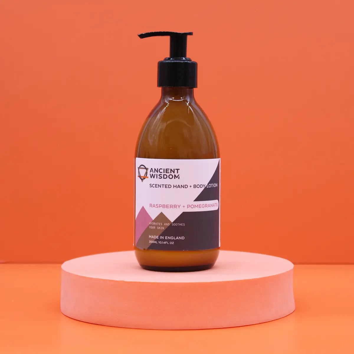 Ancient Wisdom Parfymerad hand- och kroppslotion hallon och granatäpple 300 ml - produktbild 2