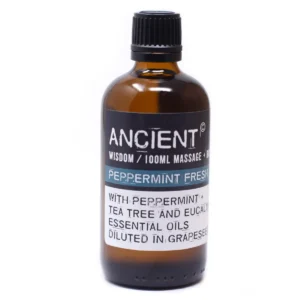 Ancient Wisdom Pepparmyntsdoftande massageolja 100 ml - produktbild 2