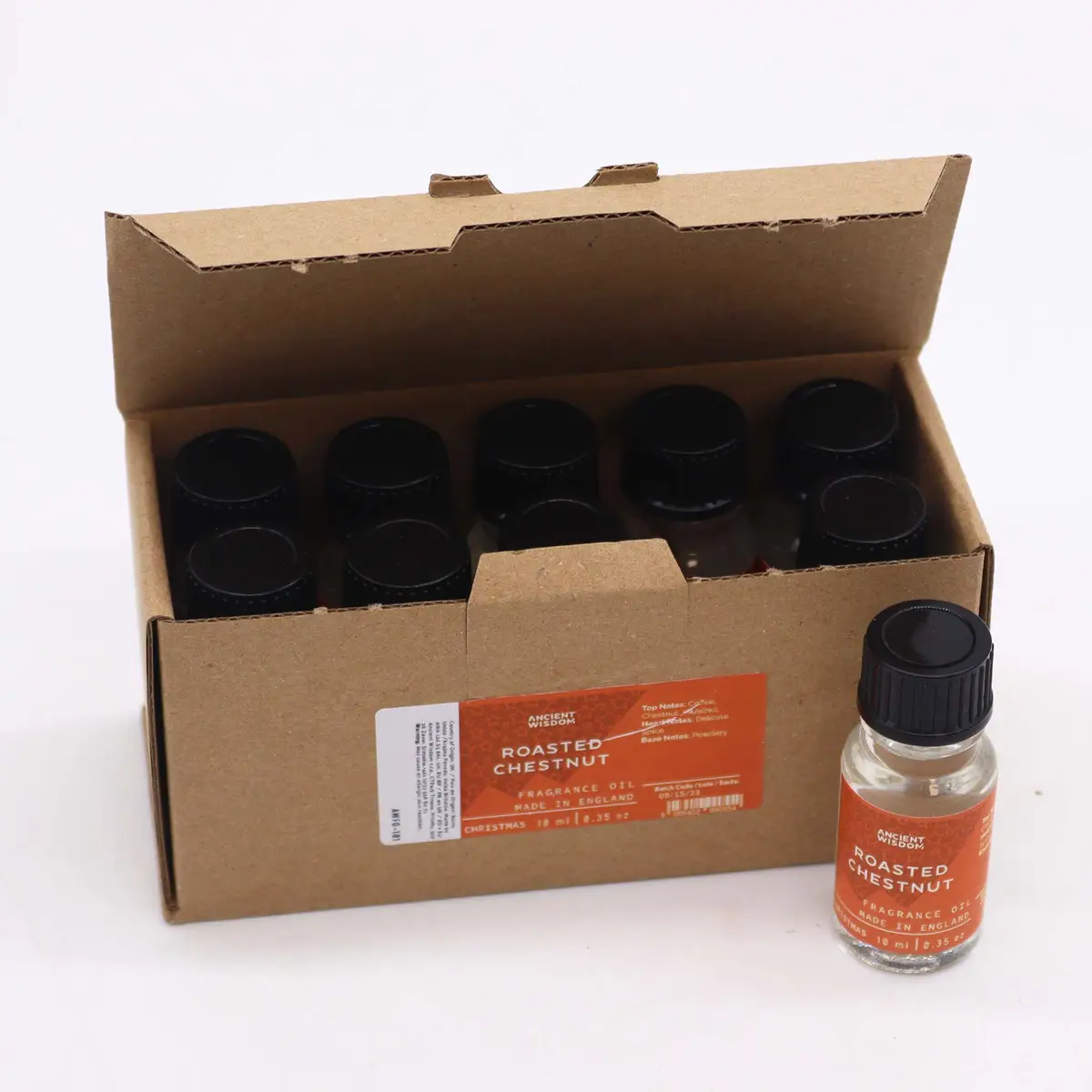 Ancient Wisdom Rostad Kastanj Doftolja 10 ml - produktbild 5