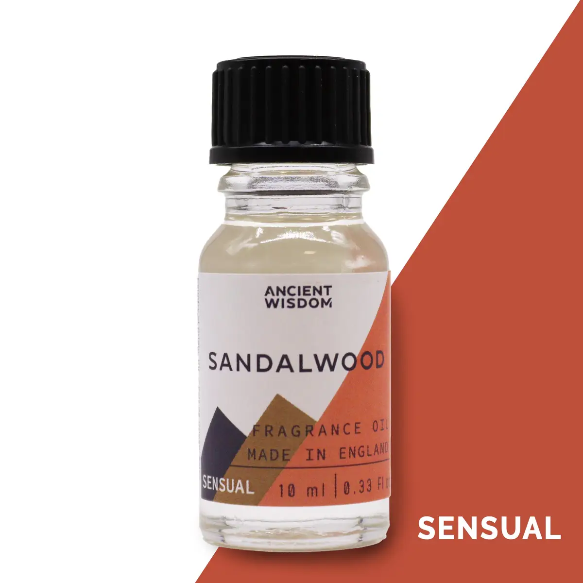 Flaska med Ancient Wisdom Sandelträ doftolja 10 ml