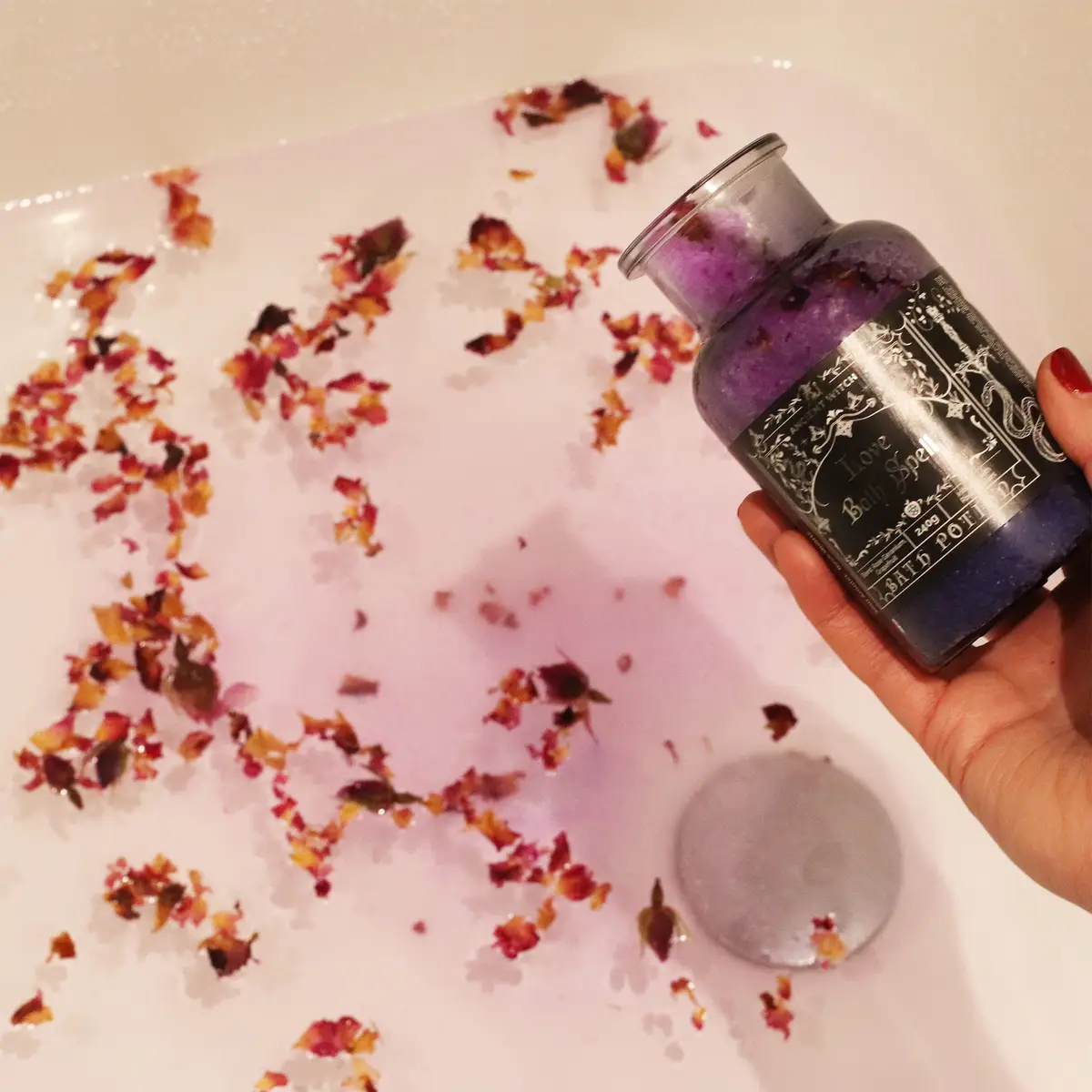 Ancient Witch badpotion för kärlek med rosenkvartsamulett - produktbild 8