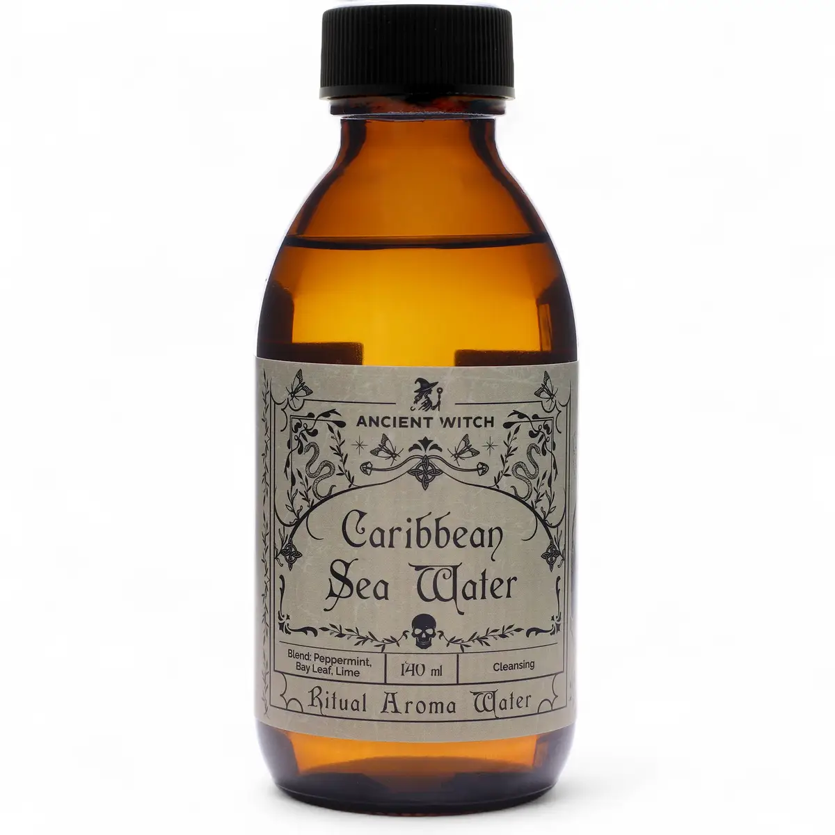 Flaska med Ancient Witch Caribbean Sea Water ritualluktvatten 140 ml