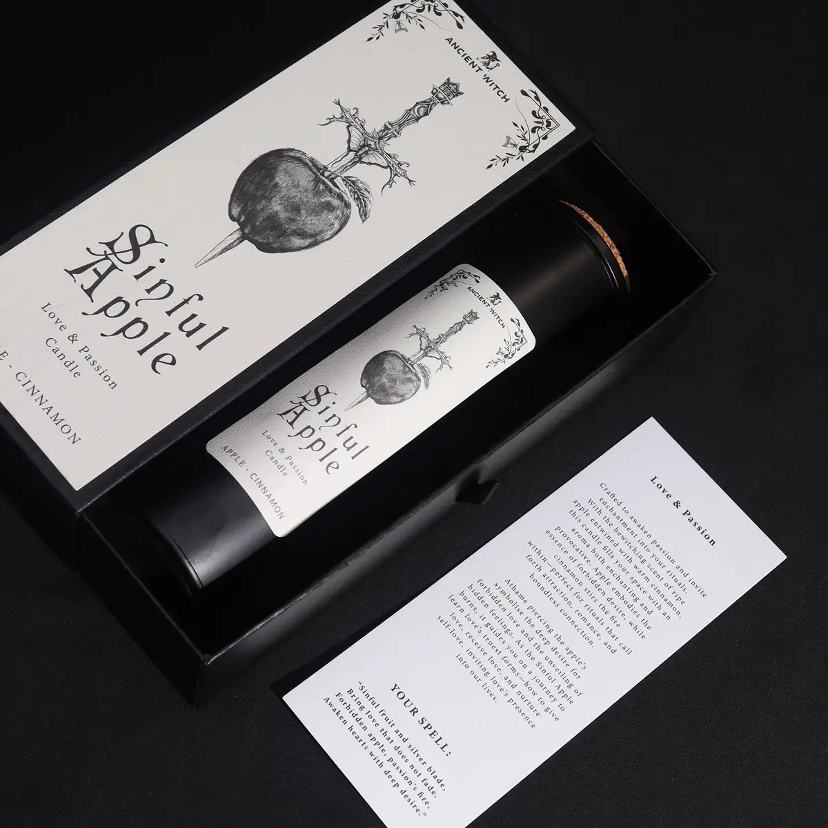 Ancient Witch Forntida häxritualljus med äpple och kanel doft - produktbild 4