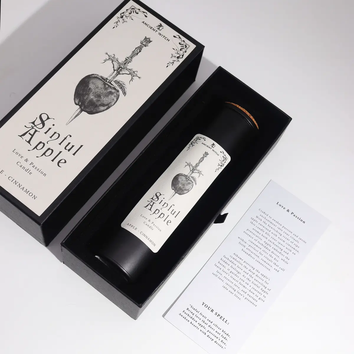 Ancient Witch Forntida häxritualljus med äpple och kanel doft - produktbild 5