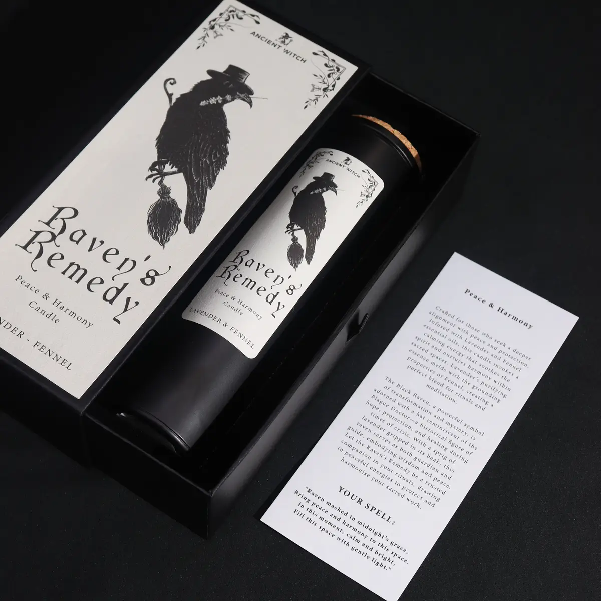 Ancient Witch renande sojavaxljus Ravens' Remedy med lavendel och fänkål - produktbild 3
