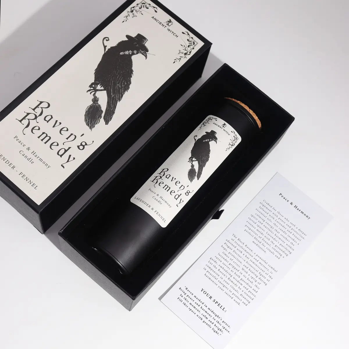 Ancient Witch renande sojavaxljus Ravens' Remedy med lavendel och fänkål - produktbild 4