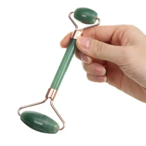 Ansiktsroller i jade med dubbelrulle - produktbild 3
