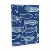Anteckningsbok med bomullsband 20×15 cm – 96 sidor – Indigo Fish