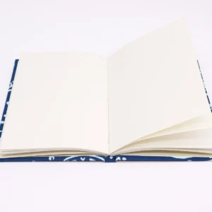 Anteckningsbok med bomullsband 20x15 cm – 96 sidor – Indigo Fish - produktbild 2