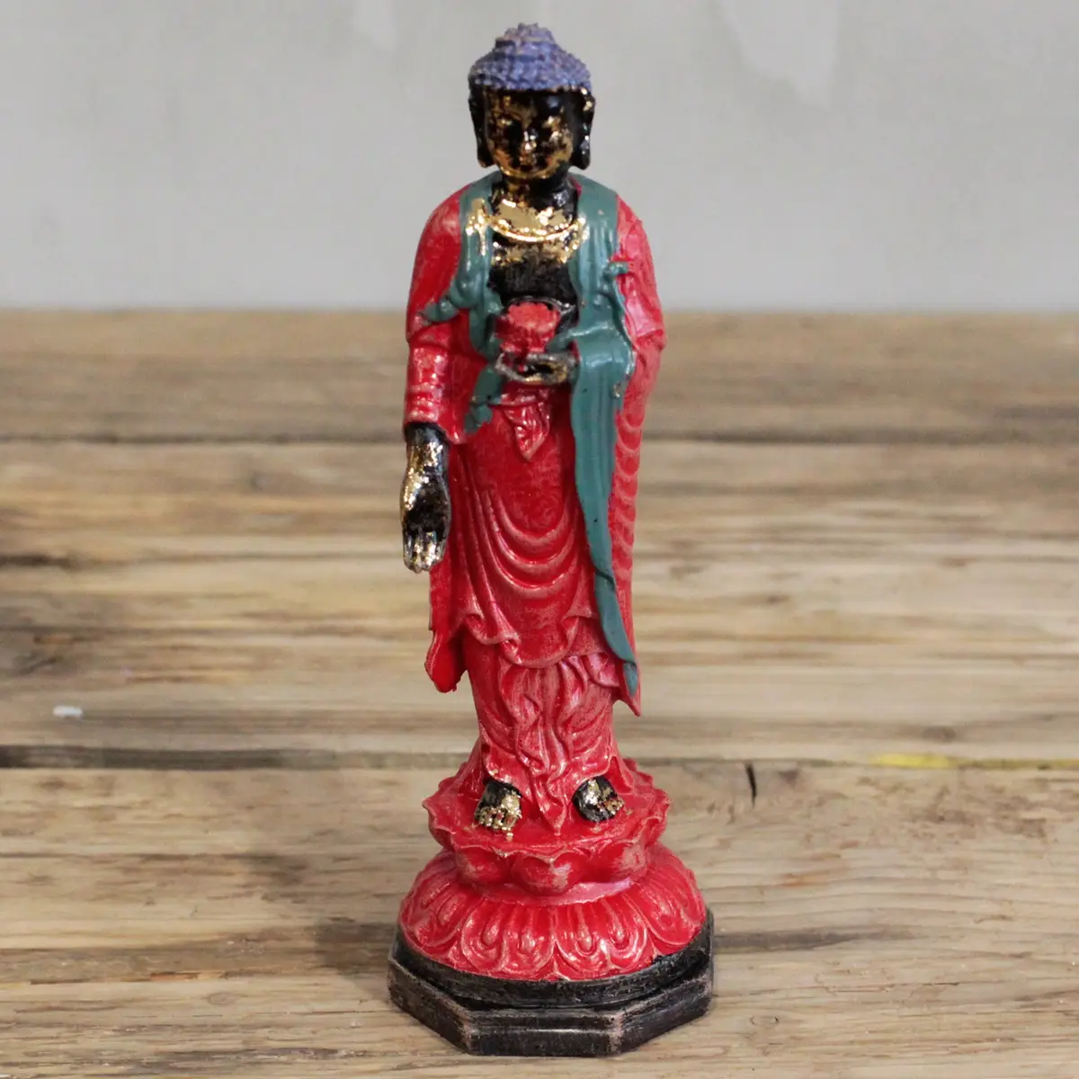 Antik Buddha-staty stående - produktbild 2