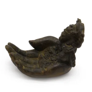 Antik rökelsebrännare i sten med Ganesh-motiv - produktbild 2