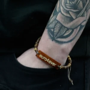 Armband i kokos med budskap Euro4Ever - produktbild 4