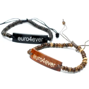Armband i kokos med budskap Euro4Ever - produktbild 5