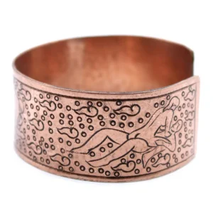 Armband i koppar med tibetanskt Kamasutra-motiv - produktbild 2