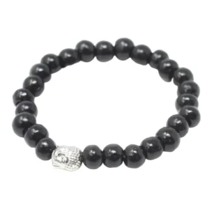 Armband i trä med Buddha-berlock - produktbild 4